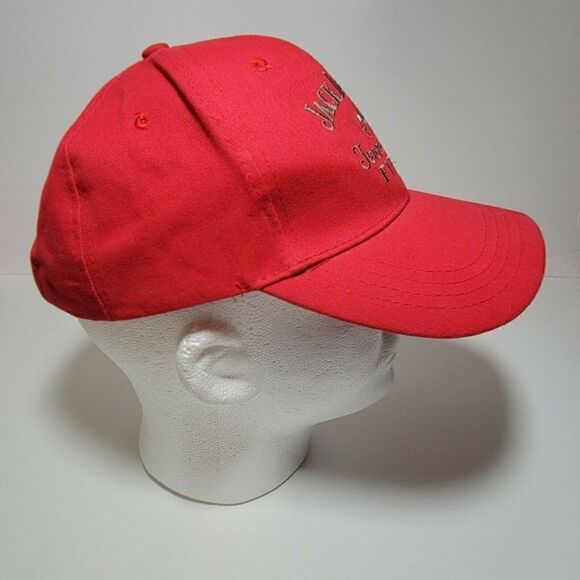Jack Daniels Baseball Hat Tennessee Fire Stitched Red Adjustable Strap Unisex - Picture 8 of 12